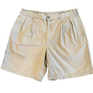 Brooks Brothers Men's Tan Flat-Front Shorts